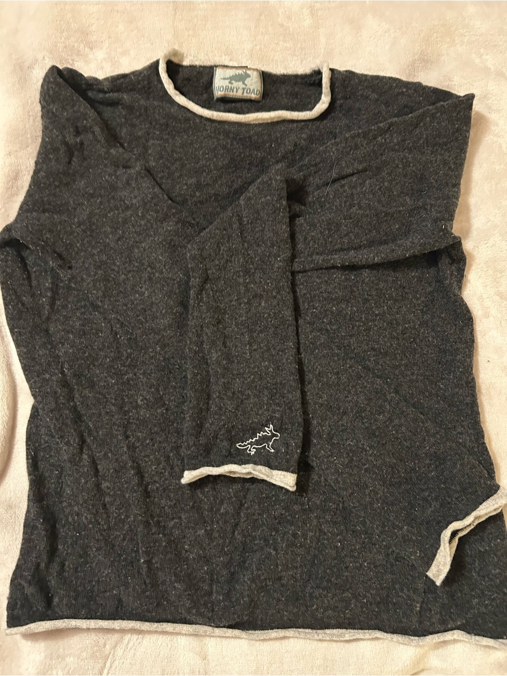 Horny Toad Men’s Dark Gray Crewneck Sweater
